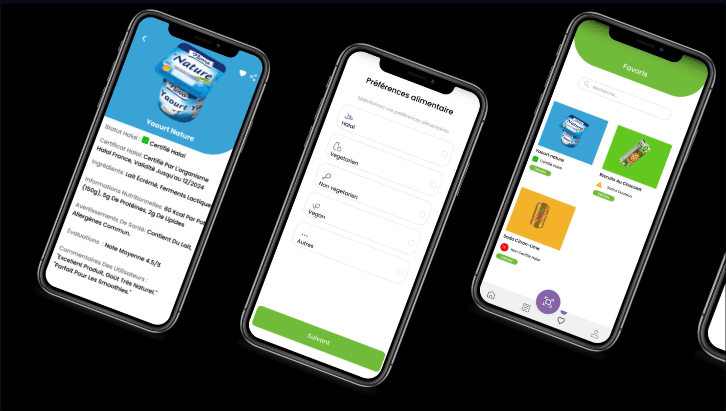 Eath food information interface