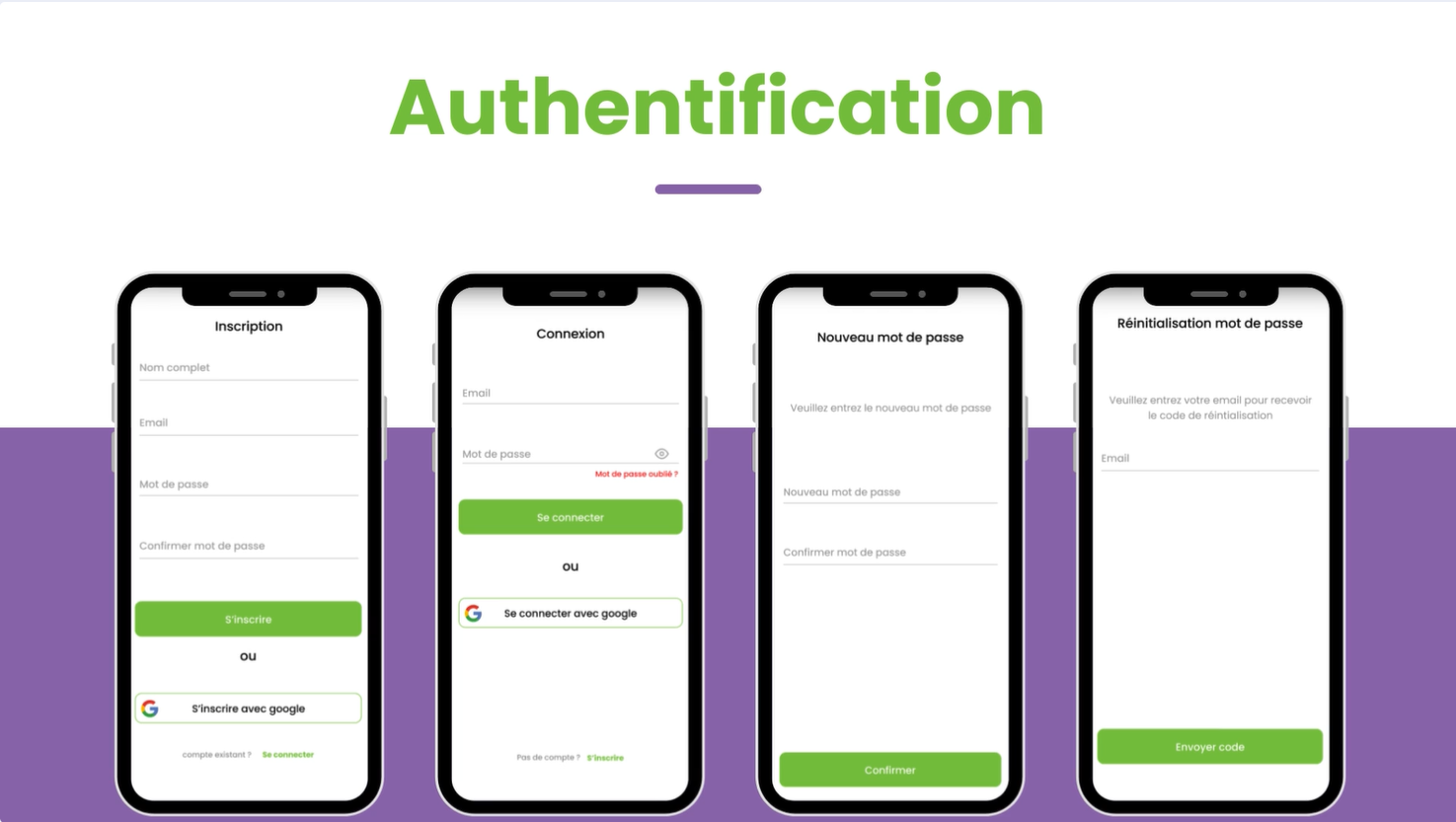 Authentication interface light mode